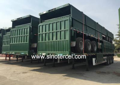 High Side Wall Semi Trailer With 2/3/4 Axles And Spare Tire Carrier