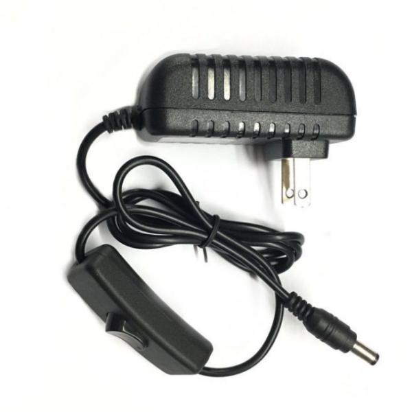 Plug In EU Plug Adapter AC 100-240V DC 12V 2A 24w Power Adapter with ON/OFF Switch