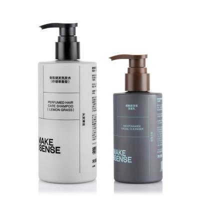 200ML 400ML Shampoo Bottles , Decorative Shampoo Pump Bottles For Mens