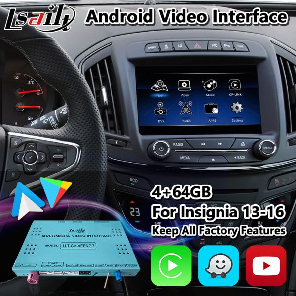 Lsailt Android Navigation Video Interface for 2013-2016 Opel Insignia