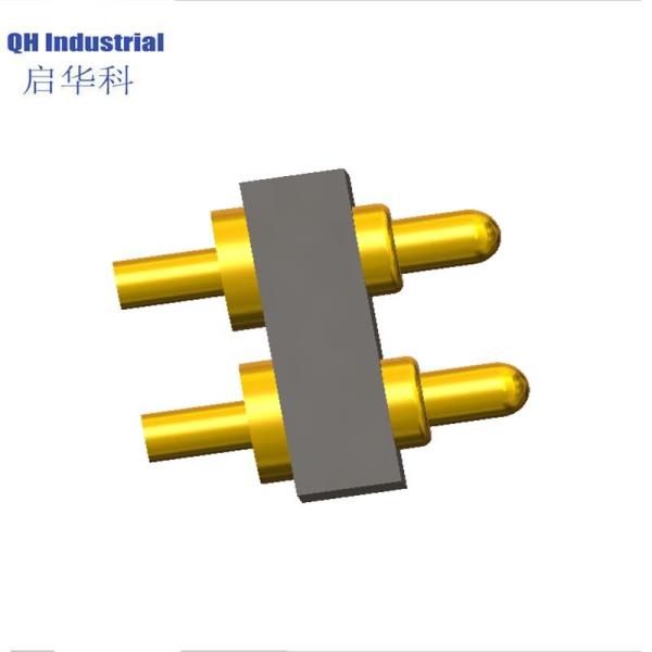 2Pin 2.54mm Pitch Portugal Ce Standard Telecom Connector Magnetic Cable Connector Magnetic spring loaded pin Connector