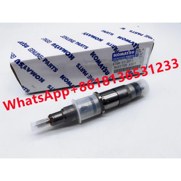 6D107 Excavator PC200-8 6754-11-3011 Excavator Engine Fuel Injector