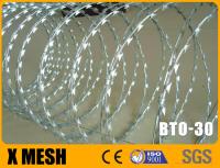 BTO 30 Tipo Concertina alambre de afeitar con 0,5 mm de espesor 450 mm de diámetro de bobina para la prisión