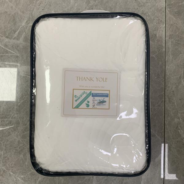100% Polyester Fabric White Dropshipping Waterproof 3D Air Layer Bed Bug Mattress Cover