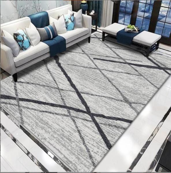 Home Machine Washable Full Living Room Floor Carpets Hand-Printed Sofa Bed Blanket