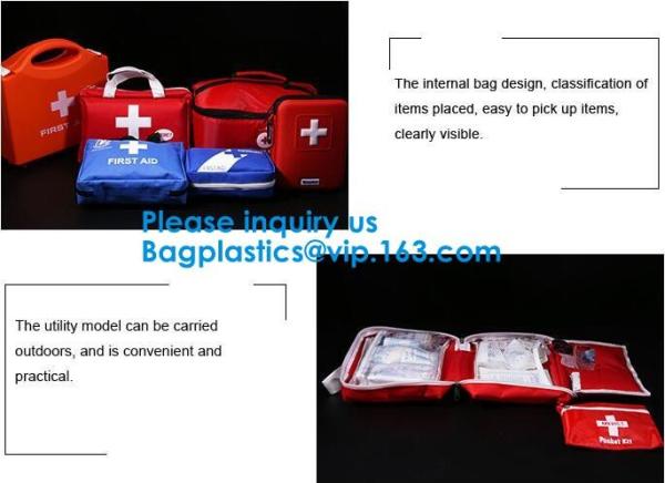 First Aid Bags, Kit Bag, Medical Storage Bag, Portable Pouch, Emergency Medicine, Handy Pills Pocket