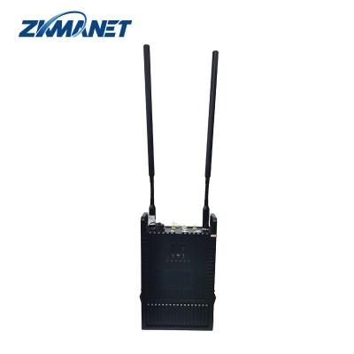 40dBm Mochila de alta potência de alta qualidade Polícia Militar Use Multi-Hop MIMO AES IP Mesh Radio HD Video Transmitter