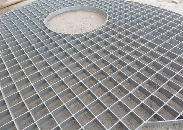 Floor Pressure Locked Steel Grating Metal Grid Hot Galvanized Anti - Sliding