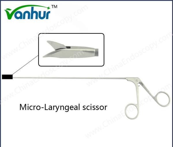 E.N.T. Laryngoscopy Forças e Micro-tesouras laríngeas Instrumentos médicos para uso médico