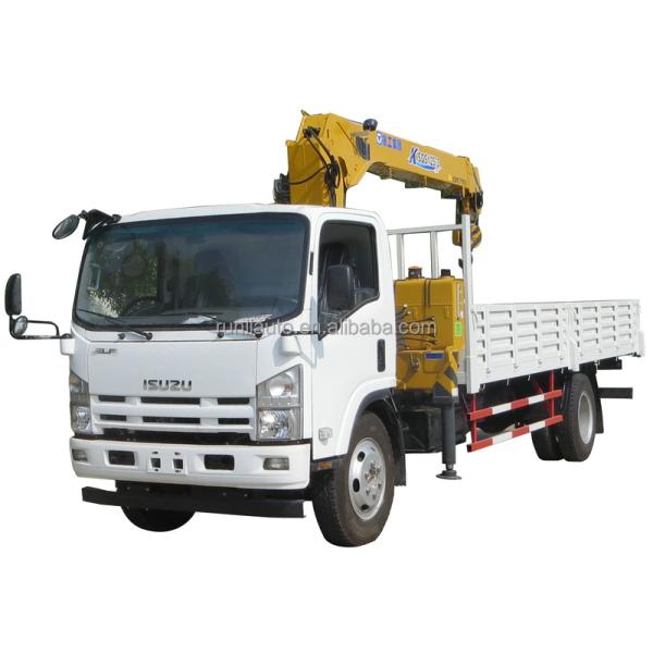 Cheaper Price 5 Tons Crane Mounted Truck ISUZU Cargo Truck for Sales