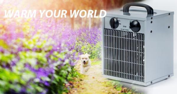 Waterproof IPX4 Industrial Electric Air Heater Adjustable Temperature Control