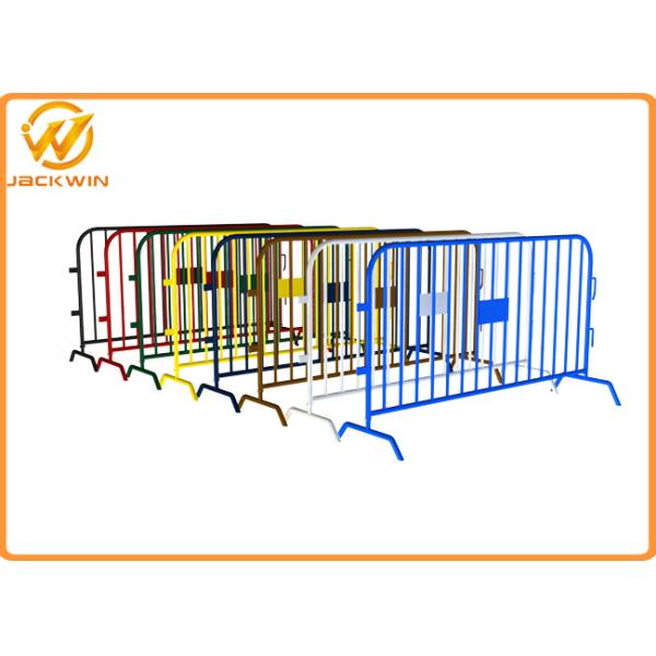 Heavy Duty Galvanized Steel pedestrian barricades with interlock system