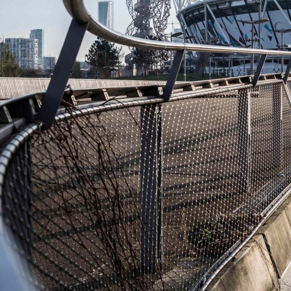 Wire Rope Netting Stainless Steel Webnet Safety Systems For Bridge Fall Protection