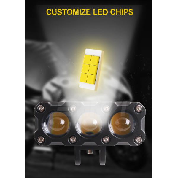 Белый желтый мотоциклетный фары светодиодные мотоциклетные фонари IP67 30000 часов