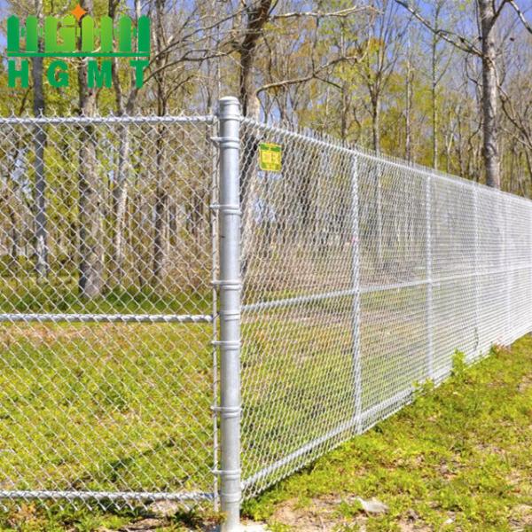 Outdoor PVC Black Vinyl Coated Cyclone Iron Wire Mesh Metal Fence 8 ft Chain Link Fence
