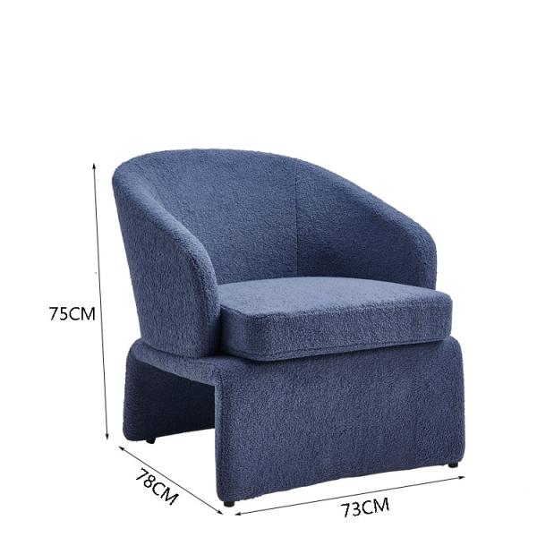 Pu Fixed Living Room 1 Seater Sofa 73*78*75cm Wood Structure living room chair