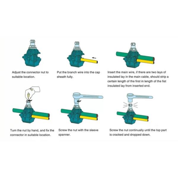 1KV Cable Insulation Piercing Connectors Insulated Piercing Clamp