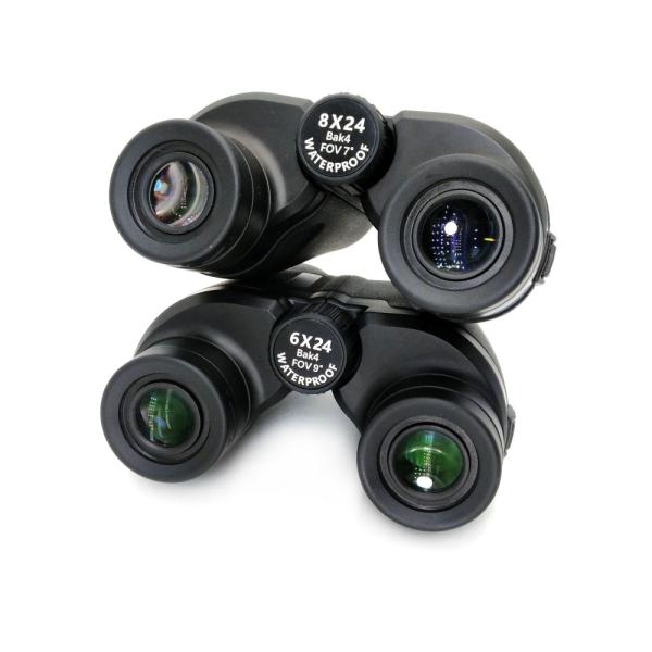 Новый бинокль 6x24 8x24 мини Пауль высокой четкости высокой мощности с низким освещением ночного видения портативный телескоп на открытом воздухе