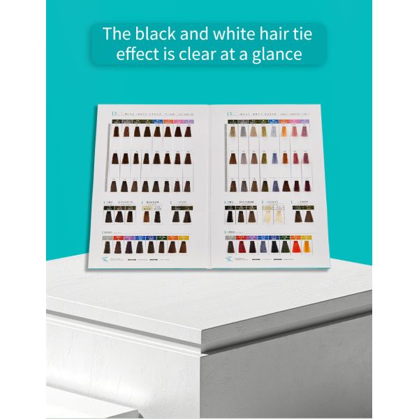 Nuanciers de couleurs de cheveux personnalisés pour salon OEM/ODM avec couleurs de teinture capillaire permanente à la protéine