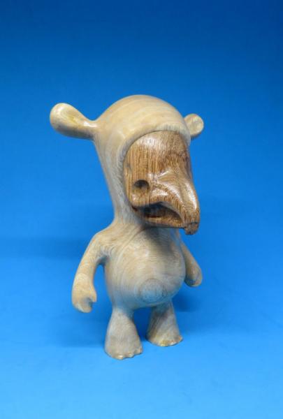 OEM Handmade Hand Carved Wood Sculptures 45cm Size For Collection
