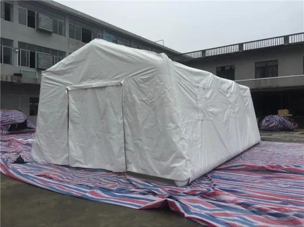 Air Tight White Camping Inflatable First Aid Tent For Shelter Customized Size