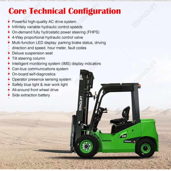 CPD20HK-CPD38HK series Lithium-Ion Counterbalance Forklift Truck for Heavy-Duty Warehousing