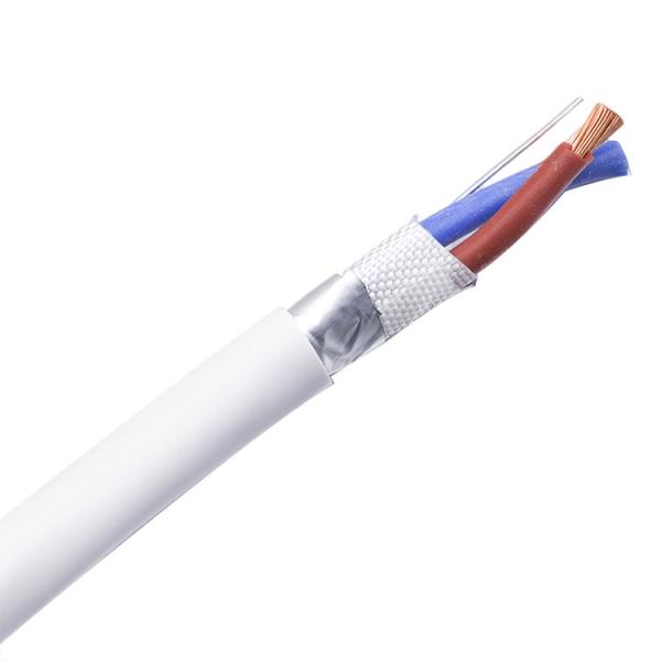 2 Core ABS Alarm CableK PSng A -FRLS 0.5mm2 White PVC Flame Retardant Electrical Cables