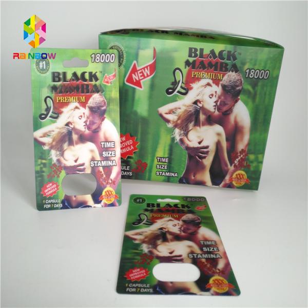 Нормальная карта волдыря размера упаковывая таблетку секса влияния 3Д для людей упаковывая карту