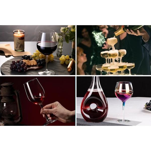 Стеклянный шампанский для свадьбы