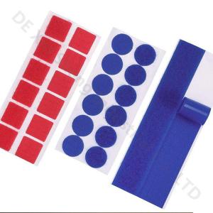 Square Type Hook And Loop Fabric Sheets , Blue Sticky Pads A Garde