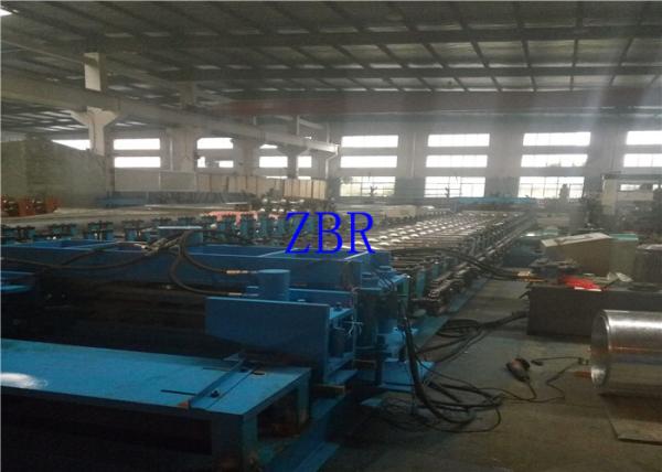 380V Three Phase Silo Forming Machine , 12M Per Min Standing Seam Metal Roof Machine