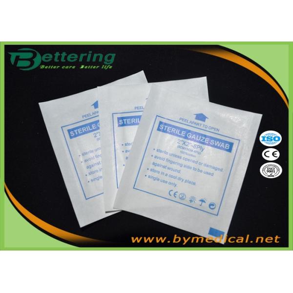 Healthy Wound Care Sterile Gauze Swabs , Medical Dressing Pads 100% Cotton