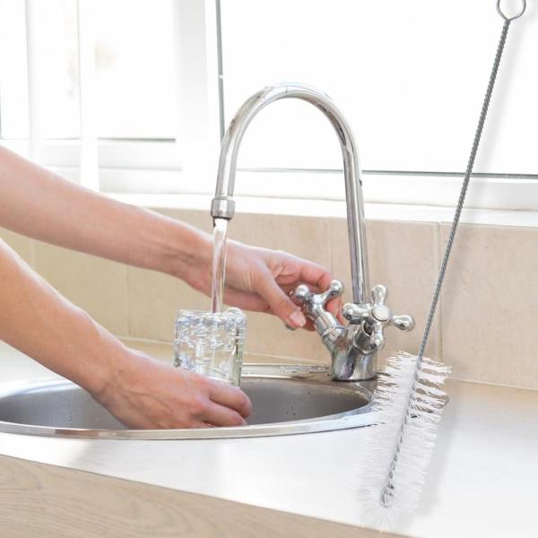 Small 35.5cm Bottle Washer Brush Straw Cleaning Brush With PP Handle