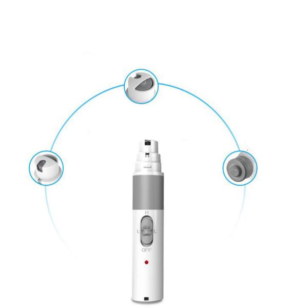 Clipper de uñas automático para gatos silencioso con carga USB Trimmer de patas para animales pequeños