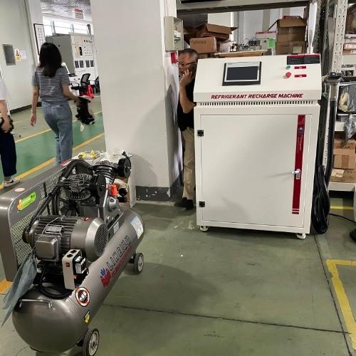 R744 refrigerant charging station flammable refrigerant charging machine ac charging station