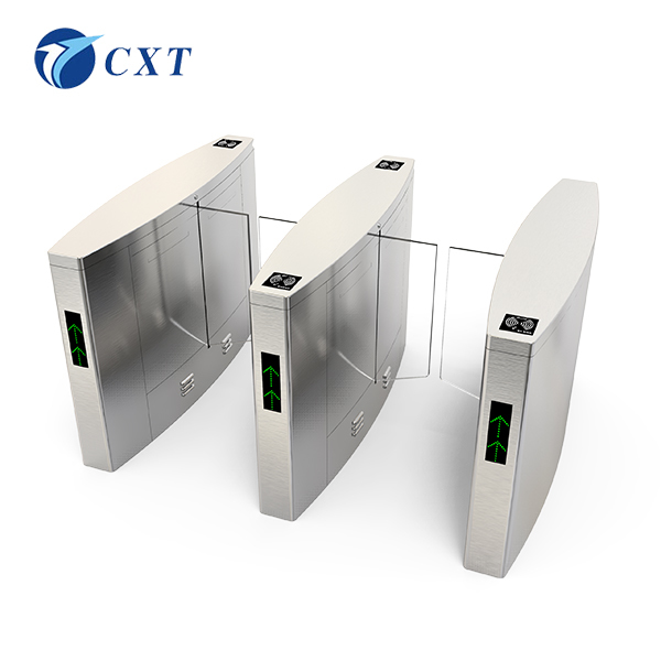 RFID Glass Swing Turnstile 201 Stainless Steel With Single Channel 510H-