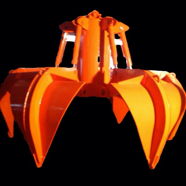 NM360 Matériaux Excavateur Multi Peel Grapple Cable Rope Bucket de pierre pour les déchets métalliques