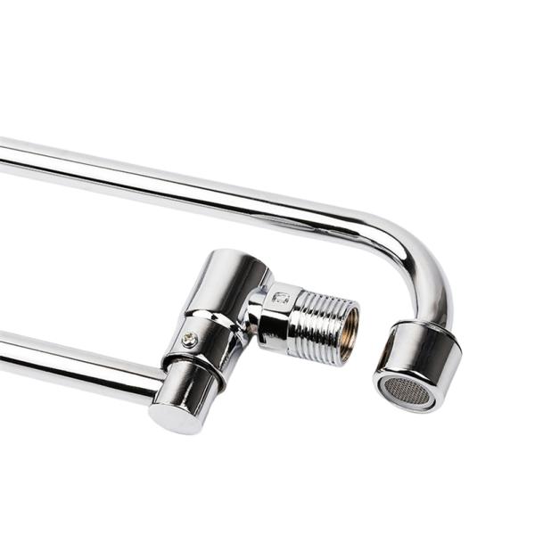 Household Sanitary Waterfall Brushed Aluminum Faucets For Kitchen Sink