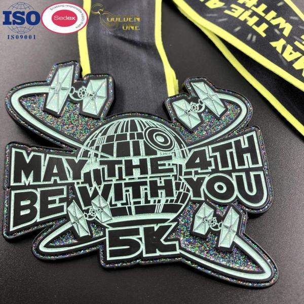 Truck Car Custom Enamel Medals Zinc Alloy Trophies Medals With Nickel Chain