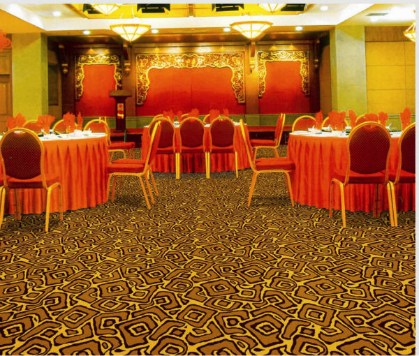 Wedding PVC Commercial Flooring 100 Polypropylene Material Wilton Design