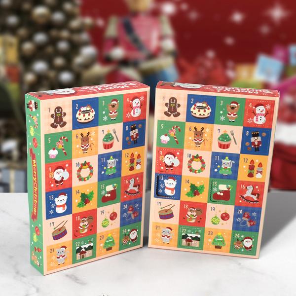 Calendrier de Noël Boîte à voile Boîtes cadeaux vides Poke Fun Holiday surprise