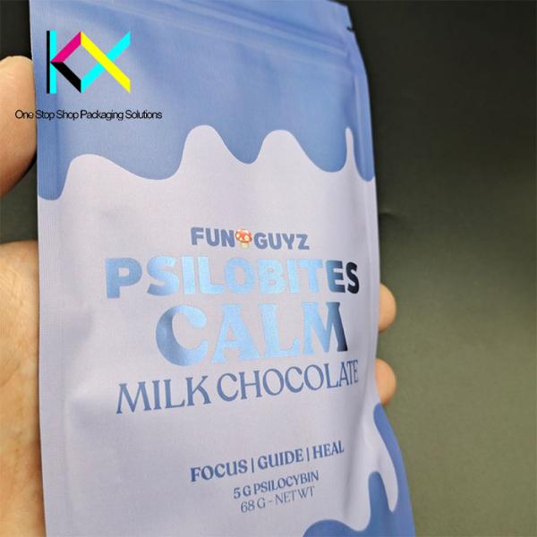 Flex Foil Compostable Packaging Bags Flat Bottom Zipper Pouch For Food