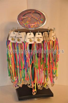 Accessories Retail Shop Wooden Spinner Display Rack With Printing Custom Logo