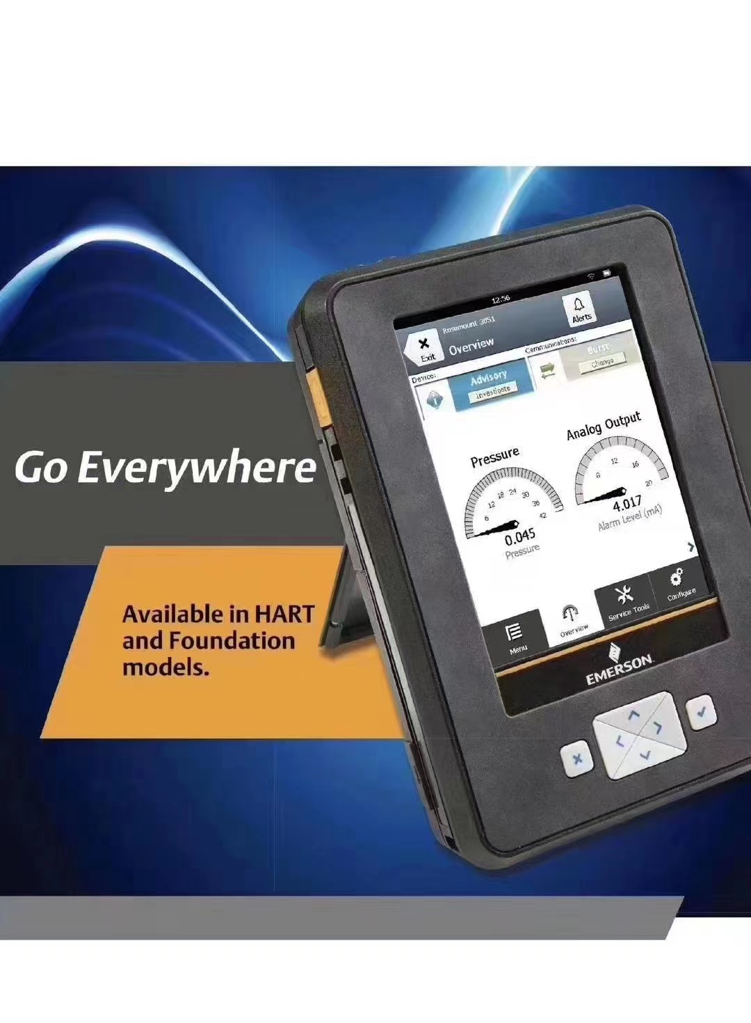 TREXLHPKLWS3S EmersonDevice Communicator Plus comm module, HART, (Li-ion), IS, беспроводная, стандартная поддержка (3 года)