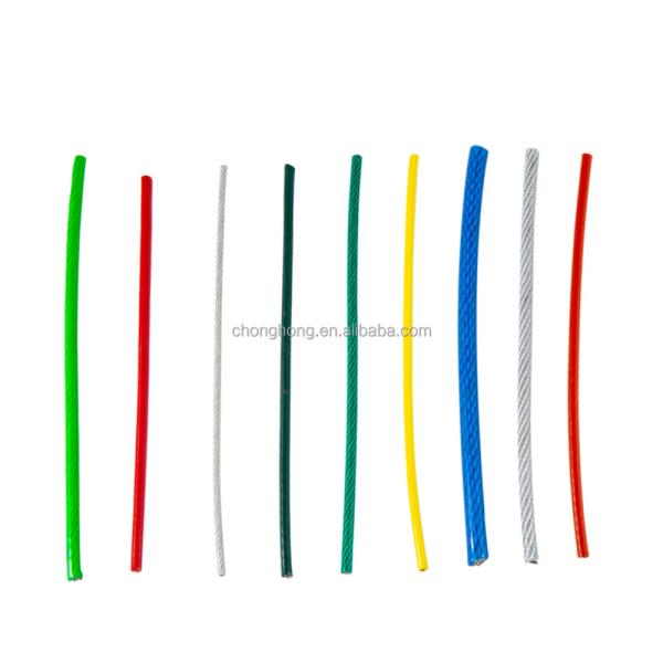 Galvanized PVC PU Coated Steel Cable Plastic Coated Wire Rope with GB Standard Diameter 2mm-38mm 7*19