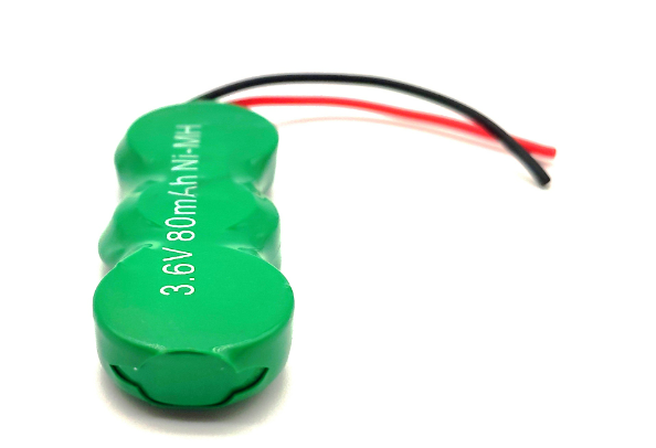 Настраиваемые 80 мАч кнопочные батареи NiMH 1.2V 2.4V 3.6V