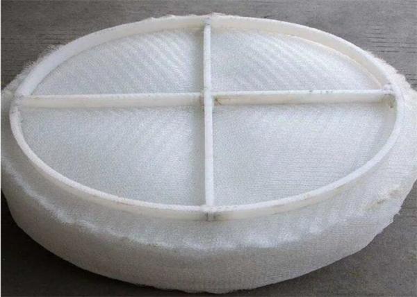 Round Shape PP PTFE Plastic Mesh Pad Mist Eliminator Customizable