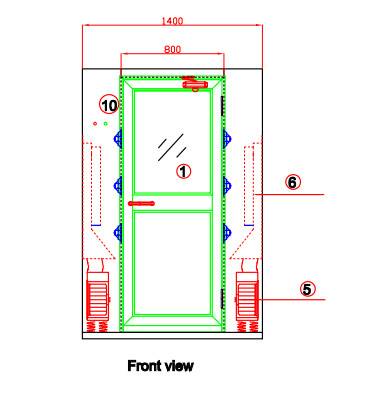 Регулируемая душевая воздуха времени ливня с полным материалом стали Стайньлес