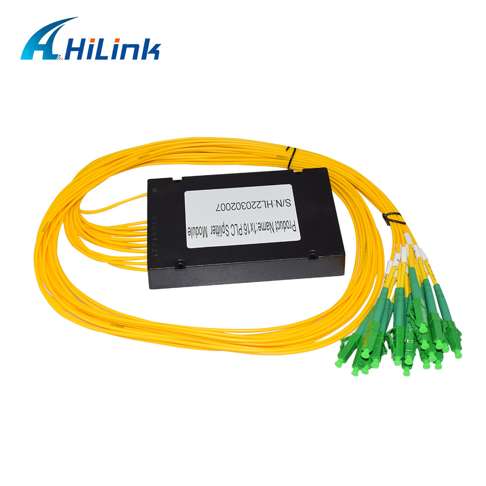 ABS Splitter PLC одиночного режима 1X16 оптически кладут кабель LC 3mm/соединители в коробку APC