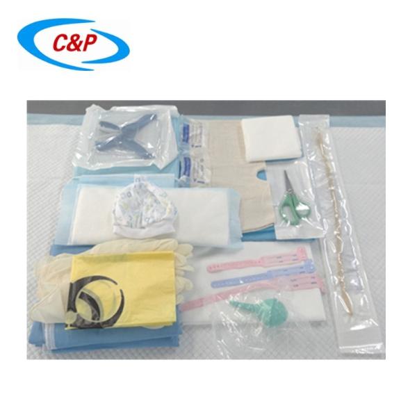Kit d'accouchement confortable pour les hôpitaux et les cliniques en bleu ou sur demande du client